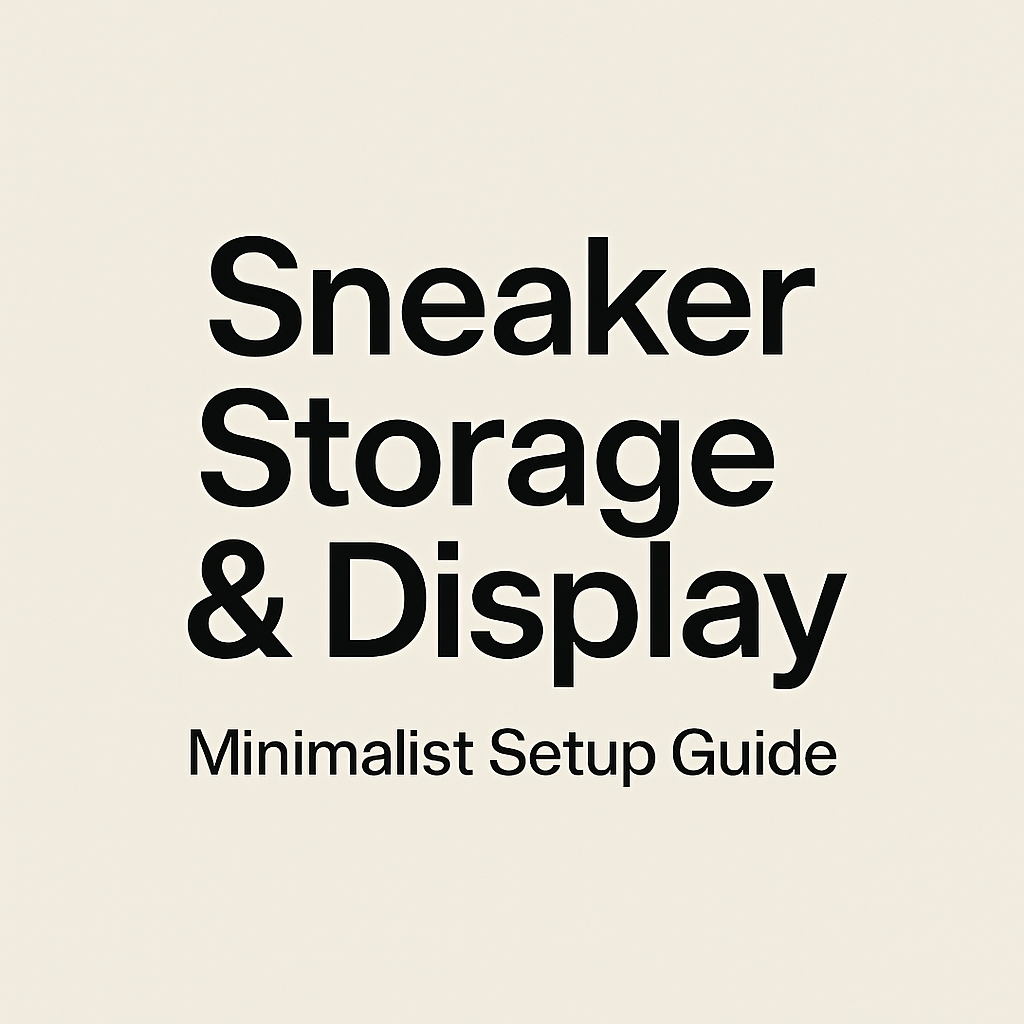 Sneaker Storage & Display – Minimalist Setup Guide